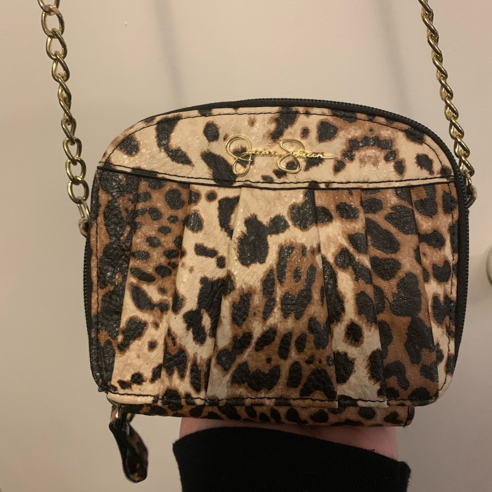 Jessica Simpson Leopard Print Crossbody Bag